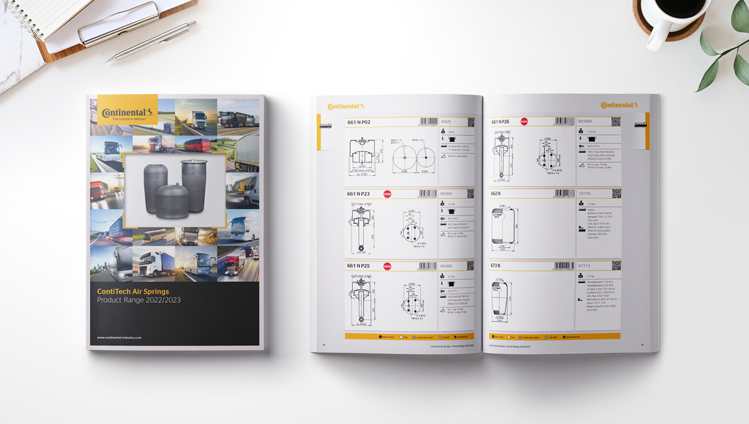 Catalogue de suspensions pneumatiques 2022/23